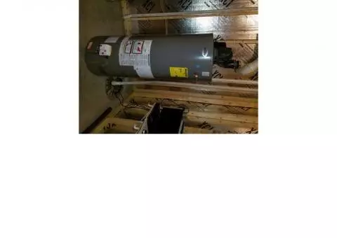 Propane water heater with power vent